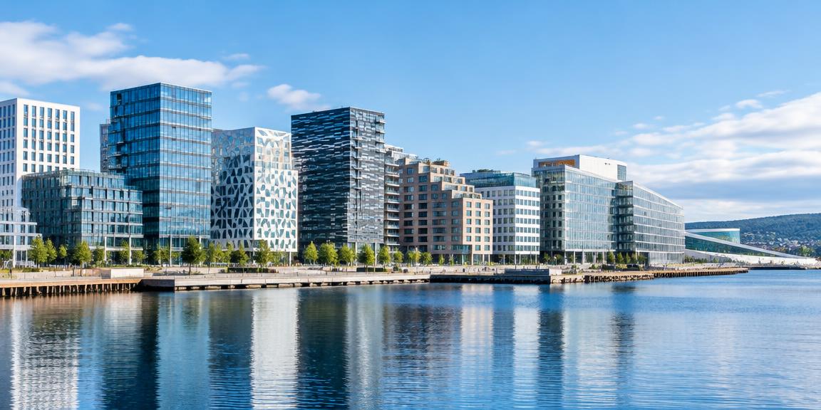 Kontorbygg ved Oslofjorden